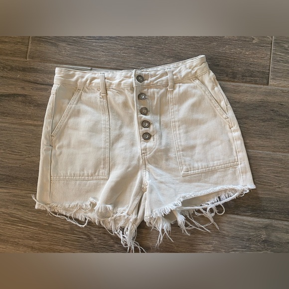 We The Free Pants - Free people we the free Jesse white carpenter cut off Dennis shorts 27
